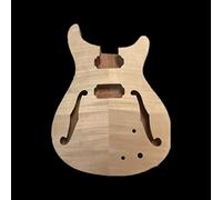 Guitar body Unfinished Guitar Body Mahogany Maple Semi-Hollow Electric Guitar Guitar DIY Accessory