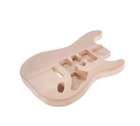 Guitar body Unfinished Handcrafted Guitar Body Basswood Electric Guitar Body Guitar Parts Replacement Guitar DIY Accessory (Color : Candlenut)