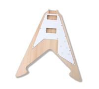 Guitar Body Unfinished Handmade Mahogany Electric Guitar Triangle Body Semi Finished Accessories With Pickguard(Set)