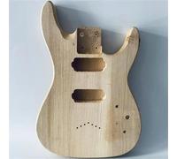 Guitar Body Unfinished HH Pickup Strings Through In Solid Basswood Unfinished 7 Strings Guitar Body No Paints