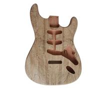 Guitar Body Unfinished Mahogany Body With Map Pattern Suitable For ST Electric Guitar