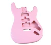 Guitar Body Unfinished Pink Glossy Barrel DIY Electric Guitar Body Modified Instrument Accessories