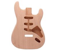 Guitar Body Unfinished Three Single Original Wood Color Electric Guitar Body Assembly Instrument DIY Accessories