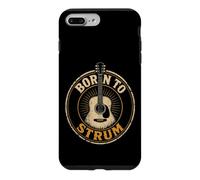 Guitar Born To Strum Vintage Acoustic Guitarist Gift Case for iPhone 7 Plus/8 Plus