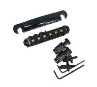 Guitar Bridge 1 Set of Ball Bearing Bridge Tail Plate for LP SG Les Paul Electric Guitar(Black)