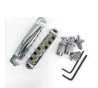 Guitar Bridge 1 Set of Ball Bearing Bridge Tail Plate for LP SG Les Paul Electric Guitar(Silver)