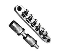 Guitar Bridge 1 Set of Bridges for LP SG Electric Guitars Black With Two Thumb Wheels