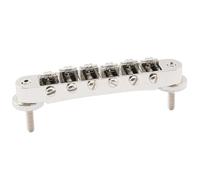 Guitar Bridge 10.4mm Roller Saddle Bridge With Post For LP Style Electric Guitar Replacement Parts(Nickel)