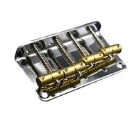 Guitar Bridge 4 String Bass Bridge Brass Saddle Space 20mm Fixed Top Loaded