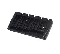 Guitar Bridge 5 String Electric Bass Bridge Bottom/back Pass Through The Tailpiece All Metal(Black)