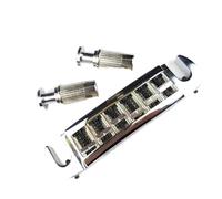 Guitar Bridge 52mm String Pitch Adjustable Wraparound Bridge Chrome Silver