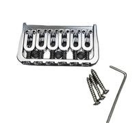 Guitar Bridge 6 Strings Fixed Guitar Bridge Guitar Accessories Black Chrome Gold(Silver)