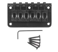 Guitar Bridge, 78mm Fixed Hardtail Bridge for Strat Tele 6 String Electric Guitar, Metal Replacement with Hex Wrench for Easy Installation