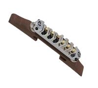 Guitar Bridge Adjustable guitar rosewood bridge Available in black gold and silver Spherical design Beautiful tone(Silver)