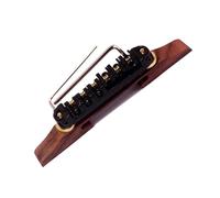Guitar Bridge Adjustable guitar rosewood bridge Available in black gold and silver Spherical design Beautiful tone(Black)