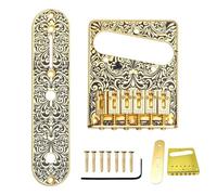 Guitar Bridge, Alloy Standard Pattern, 16x11x2cm, Electric Guitar Hardware, Bridge Control Plate, Stable String Support, For Home Practice Restoration Shops