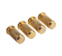 Guitar Bridge Anchors, 4Pcs Guitars Bridges Bushing Metal Corrosion Resistant for Electric Guitars(gold)