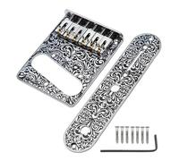 Guitar Bridge - Artistic Control, Electric Bridges with Moisture Resistant Design, Equipment for Maintenance and Restoration, Guitar Parts with Precise Adjustment,