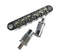Guitar Bridge Ball Bearing Bridge Roller Fixed Bridge Widened And Thickened For LP Electric Guitar(Silver)