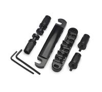 Guitar Bridge Ball Bearing Bridge Tailpiece For LP Electric Guitar With Large Screws(Black)