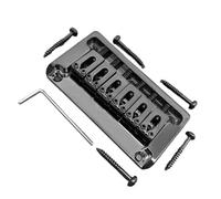 Guitar Bridge Black Electric Guitar Bridge Metal Hardtail with Sidewall 82x44MM 10.5 inches Through the Body
