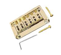 Guitar Bridge Bridge Metal Hardtail with Gold Sidewalls Through the Body Suitable for Electric Guitar Accessories