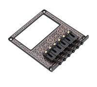 Guitar Bridge, Durable Saddle Bridge with Screws Wrench for TL Telecaster Electric Guitars Humbucker Pickup Slot (Black Kaleidoscope)
