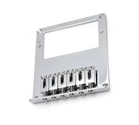 Guitar Bridge Electirc Guitar Bridge For Guitar With Humbucker Hole 101x89mm String Spacing 10.5mm Guitar Parts Black/Chrome(Chrome)