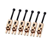 Guitar Bridge Electric Guitar Bridge Saddles 6 Piece Set Double Locking with Tremolo Gold