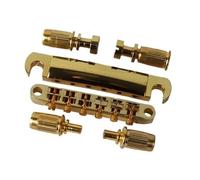 Guitar Bridge For LP Electric Guitar 6 String Bridge and Tail Plate with Pillars 1 Set Gold