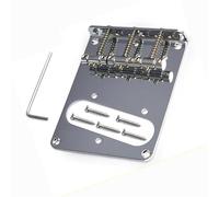 Guitar Bridge For TL Six String Electric Guitar 96.5x80mm Triple Saddle Bridge Top Loading Chrome Musical Instrument Accessories
