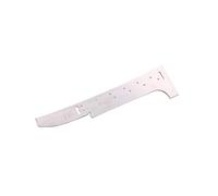 Guitar Bridge Measurement Ruler Bridge Shape Measurement Ruler Dimension Measurement Tool Bridge Making Tool (Color : Silver)