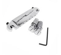 Guitar Bridge One piece bridge saddle tail plate wrap around small silver for LP electric guitars