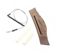 Guitar Bridge Parts Rosewood Bridge Piezo Bridge Saddle Nut For 4 String Guitar Parts Musical Instruments Accessories