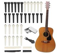 Guitar Bridge Pegs - Guitar String Tips - Accessory Kit with Removal and Nut for Studio and Concerts at Home or Direct