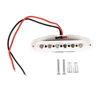 Guitar Bridge Pickup, Electric Guitar Bridge Pickup, Electromagnetic High Compatibility Metal Pickup with 2 Screws and 2 Springs, Replacement for DIY Guitar Sound Upgrade