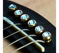 Guitar Bridge Pin, Bridge Pin Made of Strong and Brass, Fine Workmanship, Easy to Install for Guitar Instrument Lovers (Sky Blue)
