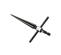 Guitar Bridge Pin Hole Handheld Reamer Tools T-Shaped Steel Handle Tapered 6 Fluted Chamfer Reaming Woodworker Drill (Color : 02)