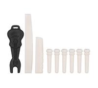 Guitar Bridge Pin Kit, Musical Instrument Accessories Bone + Plastic Guitar Bone Saddle Easy Remove for Music Lovers for Guitar Players