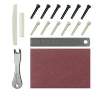 Guitar Bridge Pin Puller Pulling Remover With Guitar Saddle And Nut 17 Pieces Acoustic Guitar Puller Extractor Tool Set