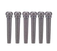 Guitar Bridge Pins 6pcs Bridge Pins String Pegs Guitar Pins Brass Material Classical Total Length 3.1cm Round Head Design Good Guitar Decoration/Replacement Parts