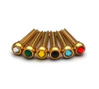 Guitar Bridge Pins Colorful Guitar String Pegs Metal Texture Suitable For Stable Sound In Standard Acoustic Guitars Studio Grade Bridge Accessories