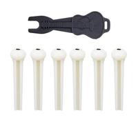 Guitar Bridge Pins String Pegs with Bridge Pin Puller Remover Replacement Parts for Acoustic Folk Guitar Ukulele