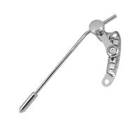 Guitar Bridge Pull Plate Replacement Parts Durable Electric Chrome Bridge Bar Tailpiece Tremolo Compatible with LP SG Guitars Accessories Gold Black Silver 103mm (Silver)