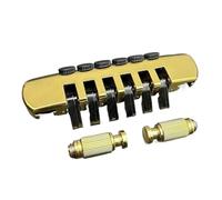 Guitar Bridge Rolling Bridge Tail Plate with Hidden String Pin Tool for LP Les Paul Six String Electric Guitar Gold