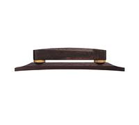 Guitar Bridge Saddle Ebony Wooden Replacement, Lightweight and Durable Instrument Accessory - Easy Install, Glossy Finish, Suitable for Various Guitars