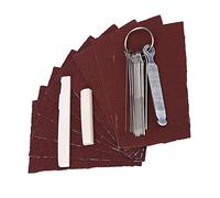 Guitar Bridge Saddle Nut File Set, Bone Saddle Nuts for Better Tone Quality, Stainless Steel Files