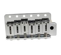 Guitar Bridge Set 56mm Vintage 6 Screw Standard Electric Guitar Tremolo Bridge With Solid Brass Block(Modern CR)