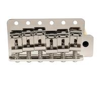 Guitar Bridge Set 56mm Vintage 6 Screw Standard Electric Guitar Tremolo Bridge With Solid Brass Block(Bent NK)
