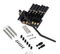 Guitar bridge set 6/7 Strings Headless Guitar Bridge Tremolo With Tailpiece Black Tremolo Bridge Electric Guitar Parts (Color : 6 string)
